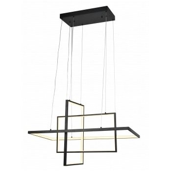 LED Pendant Lamp, 67W, Sand Black, Warm Light