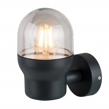 LED Wall Lamp, 1xЕ27, Upward, Black