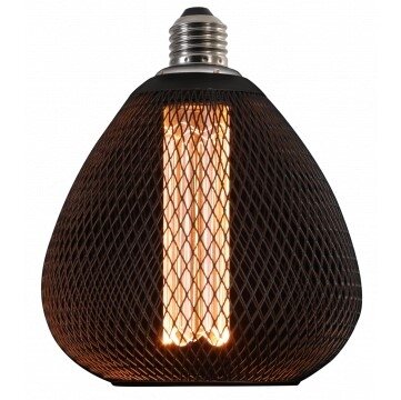 LED lemputė E27 2.5W, ažūrinis gaubtas, juodas, šilta balta šviesa LED lemputė E27 2.5W, ažūrinis gaubtas, juodas, šilta balta šviesa
