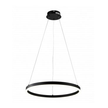 LED pakabinamas šviestuvas, 22W, juodas, šilta balta šviesa