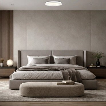 LED Ceiling Light, 36W, White, Memory, Remote Control, 3CCT 1