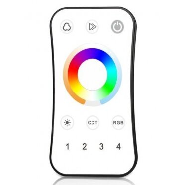 LED RGB CCT Universal Remote Control Console, 4 Zones, White