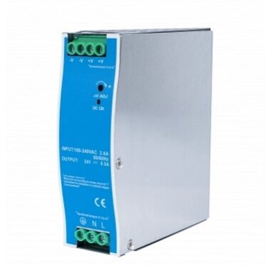 DIN Rail Power Supply, 120W, 12V, 10A
