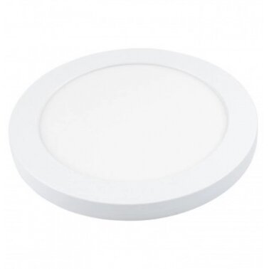 LED paviršinė panelė, apvali, plona, 18W, CCT šviesa