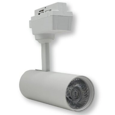 LED bėginis šviestuvas, 1F, 12W, 1200Lm, baltas, šilta balta šviesa