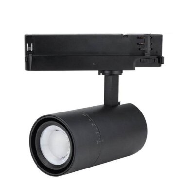 LED 4 Wire Track Light, Black Body, 20W/25W/30W, 90Lm/W, CCT