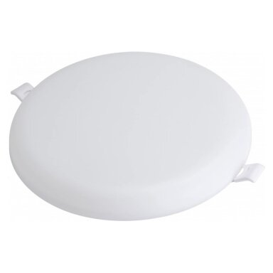 LED berėmė panelė, apvali, 18W, šalta balta šviesa