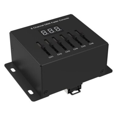LED DMX pultas, 6 kanalai, 3 metai garantija