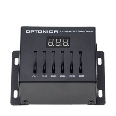 LED DMX pultas, 6 kanalai, 3 metai garantija