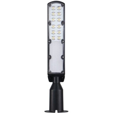 LED gatvės šviestuvas, reguliuojamas spindulys, 3 metai garantija, dienos/nakties sensorius, 100Lm/W, 30W, neutrali balta šviesa LED gatvės šviestuvas, reguliuojamas spindulys, 3 metai garantija, dienos/nakties sensorius, 100Lm/W, 30W, neutrali balta šviesa