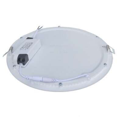 LED įmontuojamas modulis, apvalus, 24W, šilta balta šviesa