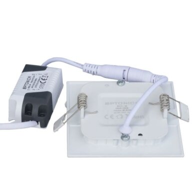 LED įmontuojamas modulis, kvadratinis, 3W, šalta balta šviesa