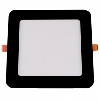 LED įmontuojamas modulis, kvadratinis, juodas, 18W, CCT šviesa