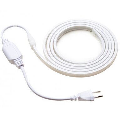 LED juosta, 10W/m, 700Lm/m, 220V, pieno spalvos dangtelis, šalta balta šviesa