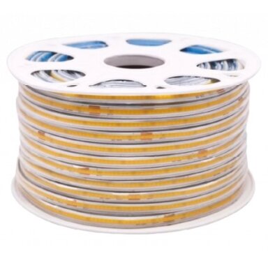 LED juosta, 10W/m, 800Lm/m, 220V, neutrali balta šviesa LED juosta, 10W/m, 800Lm/m, 220V, neutrali balta šviesa