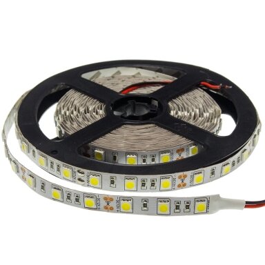 LED juosta, 12W/m, 1000Lm/m, 12V, Pro, šilta balta šviesa