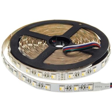 LED Strip 16W/m, 1600Lm/m, 24V, 3 Years Warranty, RGBWW