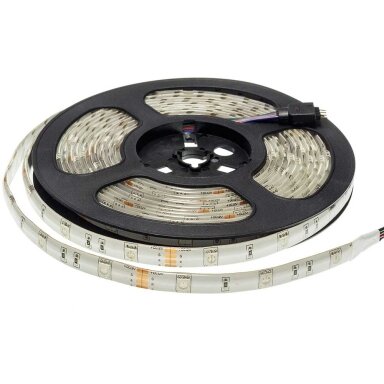 LED juosta, 7.2W/m, 360Lm/m, 12V, Pro, IP54, RGB spalvos
