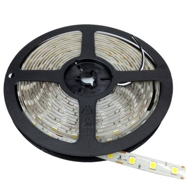 LED juosta, 7.2W/m, 500Lm/m, 12V, Pro, IP54, šilta balta šviesa