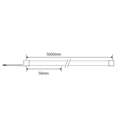 LED Strip Neon 8W/m, 400Lm/m, 24V, IP65, White Light