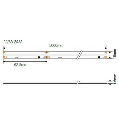 LED Strip Magic Neon 16W/m, 1100Lm/m, 24V, RGB