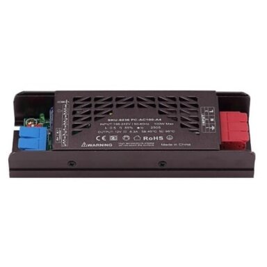 LED juostos maitinimo šaltinis, 100W, 12V, 8.3A, tylus