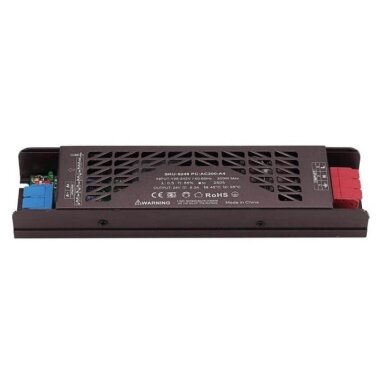 LED juostos maitinimo šaltinis, 200W, 24V, 8.3A, tylus