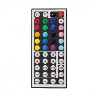 LED juostos maitinimo valdiklis, 12V, 144W, su IR pulteliu