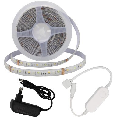 LED juostos rinkinys, 12V, Smart WiFi, Alexa, Google, CCT RGB spalvos