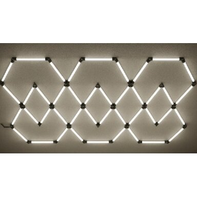 LED korys (hexagon), 11HEX, 428W, šalta balta šviesa