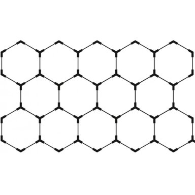 LED korys (hexagon), 14HEX, 456W, šalta balta šviesa