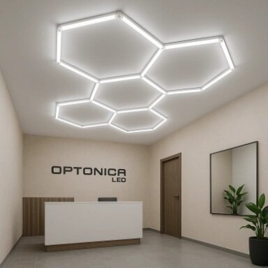 LED korys (hexagon), 5HEX, 192W, CCT šviesa