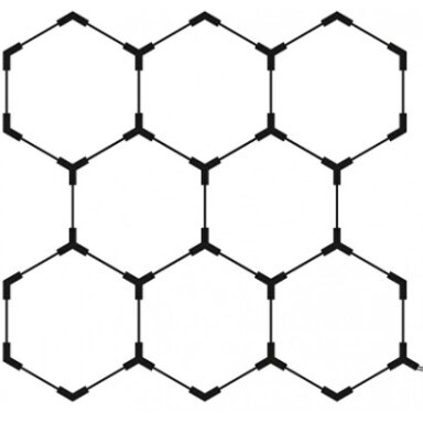 LED korys (hexagon), 8HEX, 280W, CCT šviesa