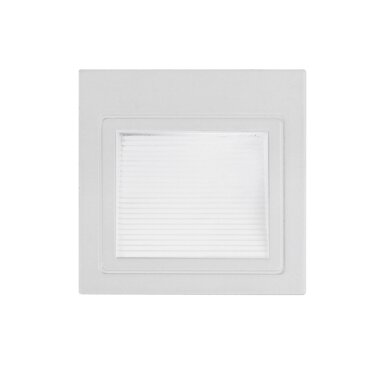 LED laiptų šviestuvas, kvadratinis, baltas, 3W, neutrali balta šviesa
