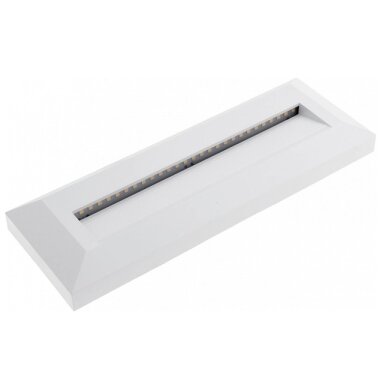 LED laiptų šviestuvas, stačiakampis, baltas, 3W, neutrali balta šviesa