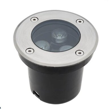 LED lauko taškinis šviestuvas, įmontuojamas, 3W, šalta balta šviesa