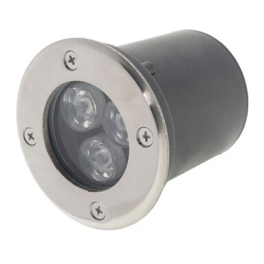 LED lauko taškinis šviestuvas, įmontuojamas, 3W, šilta balta šviesa