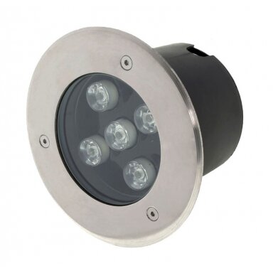 LED lauko taškinis šviestuvas, įmontuojamas, 5W, šalta balta šviesa