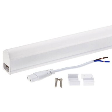 LED lempa T5 3.4W, be jungiklio, šalta balta šviesa