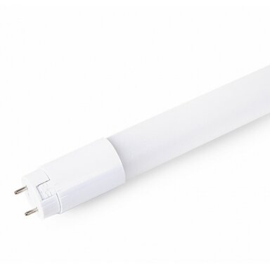 LED lempa T8 18W, pasukama, 5 metai garantija, šilta balta šviesa