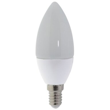 LED lemputė E14 6W, dimeriuojama, šalta balta šviesa