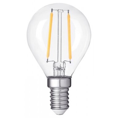 LED lemputė E14 G45 4W, dimeriuojama, šilta balta šviesa