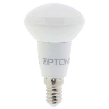 LED lemputė E14 R50 6W, 5 metai garantija, šilta balta šviesa