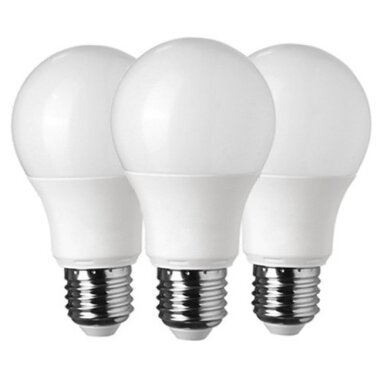 LED lemputė E27 A60 8.5W, 3vnt./pak., šalta balta šviesa