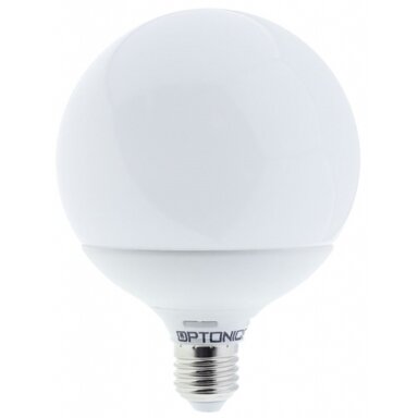LED lemputė E27 G120 18W, šalta balta šviesa