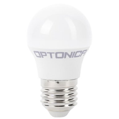 LED lemputė E27 G45 5.5W, šalta balta šviesa