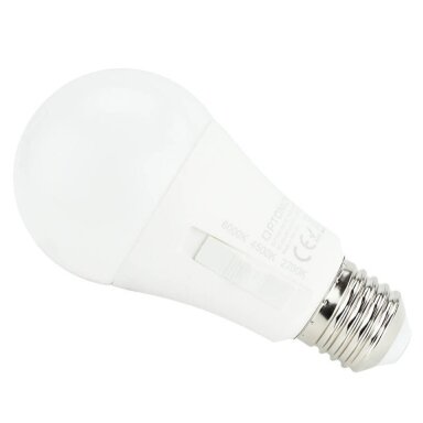 LED lemputė E27 G46 10W, CCT, pasirenkama