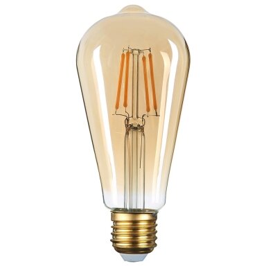 LED lemputė E27 ST64 4W, šilta balta šviesa