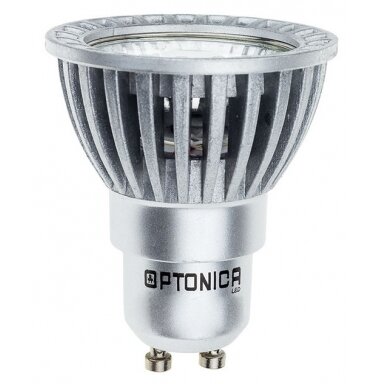 LED lemputė GU10 6W, sidabrinė, neutrali balta šviesa LED lemputė GU10 6W, sidabrinė, neutrali balta šviesa