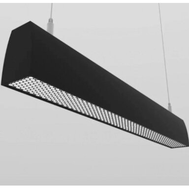 LED linijinis šviestuvas, 38W, juodas, CCT, juodo korio gaubtas